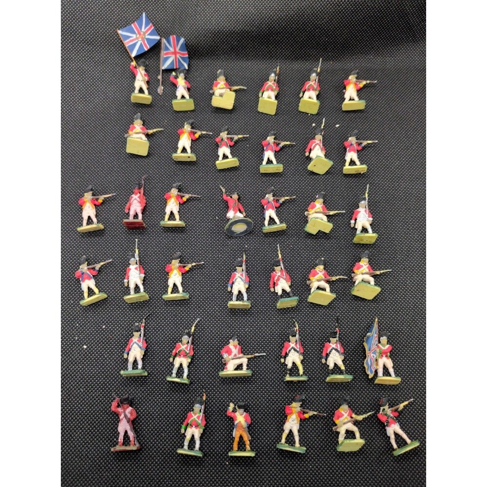 (38) Painted British Grenadiers 1/72 Miniatures